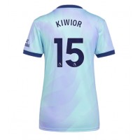 Camisa de Futebol Arsenal Jakub Kiwior #15 Equipamento Alternativo Mulheres 2024-25 Manga Curta